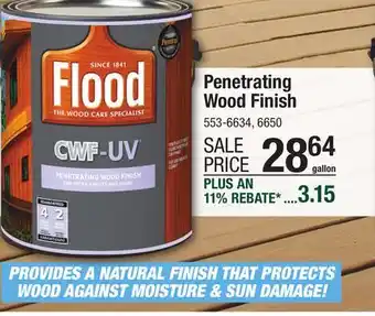 Menards Flood CWF-UV Clear Penetrating Exterior Wood Finish - 1 gal offer