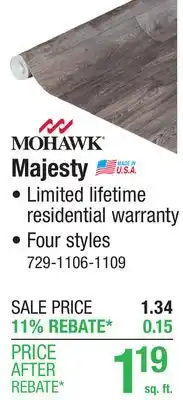 Menards Mohawk Majesty Mountain Ledge Sheet Vinyl 12 ft. Wide offer