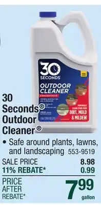 Menards 30 SECONDS Outdoor Cleaner Concentrate - 1 gal offer