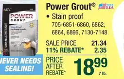 Menards TEC Power Grout 550 Light Buff - 7 lbs offer