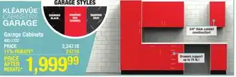 Menards KLËARVŪE Cabinetry Garage Red Diamondplate - Cabinets Only offer
