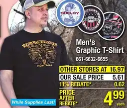 Menards Ford Raptor Men's Black Graphic T-Shirt - Medium offer