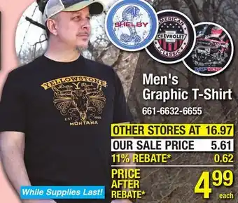 Menards Ford Raptor Men's Black Graphic T-Shirt - Medium offer