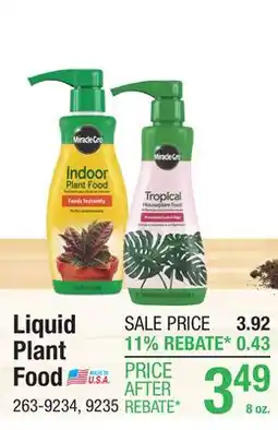 Menards Miracle-Gro All-Purpose Liquid Indoor Plant Food - 8 oz offer