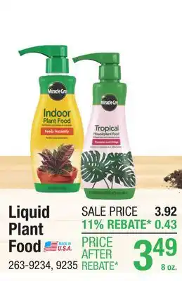 Menards Miracle-Gro All-Purpose Liquid Indoor Plant Food - 8 oz offer