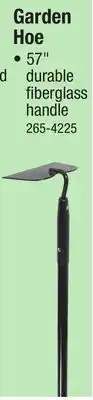 Menards Yardworks Fiberglass Long Handle Garden Hoe offer