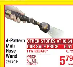 Menards 4-Pattern Mini Wand offer