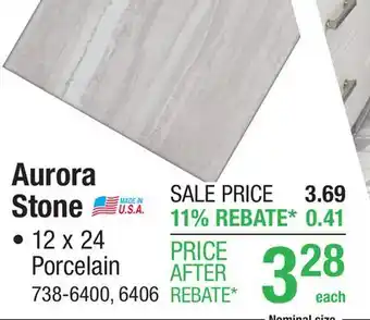 Menards Mohawk Clean Protect Aurora Stone Taupe 12 x 24 Porcelain Floor and Wall Tile offer
