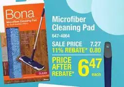 Menards Bona Microfiber Cleaning Pad offer