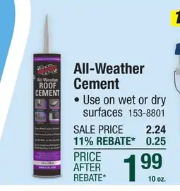 Menards SealBest Professional Grade All-Weather Roof Cement - 10 oz offer