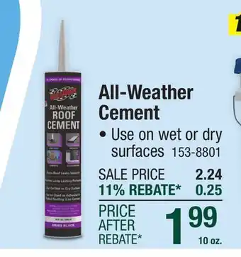 Menards SealBest Professional Grade All-Weather Roof Cement - 10 oz offer