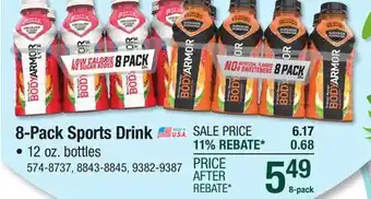Menards BODYARMOR Mamba Forever Strawberry Grape Sports Drink - 8 Pack offer