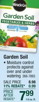 Menards Miracle-Gro Vegetables & Herbs Garden Soil - 1.5 cu. ft offer