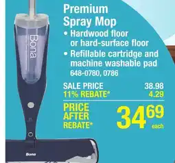 Menards Bona Premium Hardwood Spray Mop Kit offer