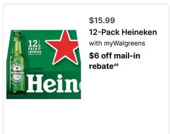 Walgreens 12-Pack Heineken offer