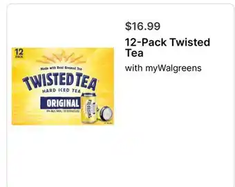Walgreens 12-Pack Twisted Tea offer