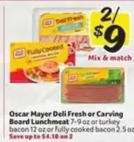 Winn Dixie Oscar Mayer Deli Fresh or Carving Board Lunchmeat offer