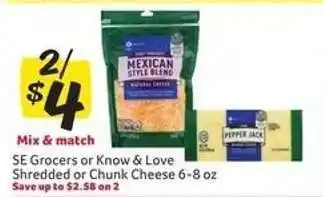 Winn Dixie SE Grocers or Know & Love Cheese offer