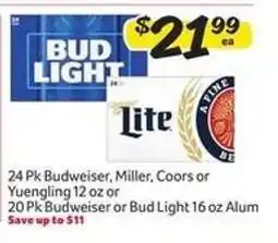 Winn Dixie Budweiser, Miller, Coors, Yuengling, Bud Light offer