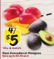 Winn Dixie Hass Avocados or Mangoes offer