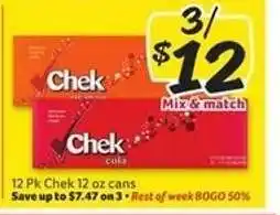Winn Dixie Chek Cola offer