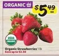 Winn Dixie Organic Strawberries offer