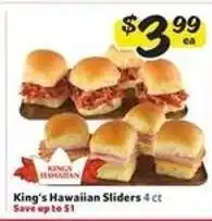 Winn Dixie King's Hawaiian Sliders offer