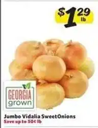 Winn Dixie Jumbo Vidalia Sweet Onions offer