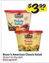 Winn Dixie Reser's American Classic Salad offer