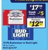 Winn Dixie Budweiser or Bud Light offer