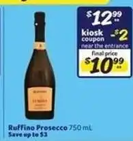 Winn Dixie Ruffino Prosecco offer