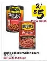 Winn Dixie Bush's Baked or Grillin' Beans offer