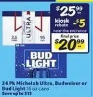 Winn Dixie Michelob Ultra, Budweiser or Bud Light offer
