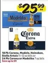 Winn Dixie Corona, Modelo, Heineken, Stella Artois offer