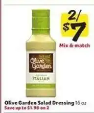 Winn Dixie Olive Garden Salad Dressing offer