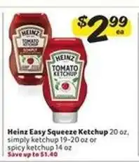 Winn Dixie Heinz Easy Squeeze Ketchup offer