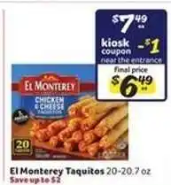 Winn Dixie El Monterey Taquitos offer
