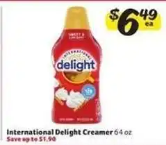 Winn Dixie International Delight Creamer offer