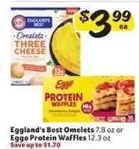 Winn Dixie Eggland's Best Omelets or Eggo Protein Waffles offer