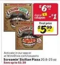 Winn Dixie Screamin' Sicilian Pizza offer