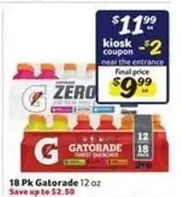 Winn Dixie 18 Pk Gatorade offer