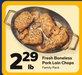 Save a Lot Fresh Boneless Pork Loin Chops offer