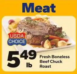 Save a Lot Fresh Boneless Beef Chuck Roast offer