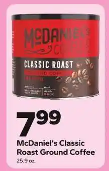 Save a Lot McDaniel's Classic Roast Ground Coffee offer