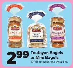Save a Lot Toufayan Bagels or Mini Bagels offer