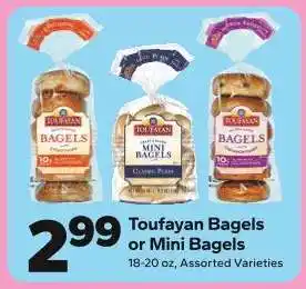 Save a Lot Toufayan Bagels or Mini Bagels offer