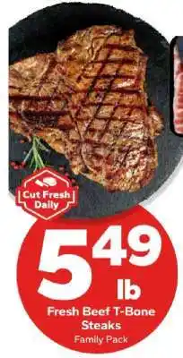 Save a Lot Fresh Beef T-Bone Steaks offer