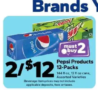 Save a Lot Pepsi Products 12-Packs offer
