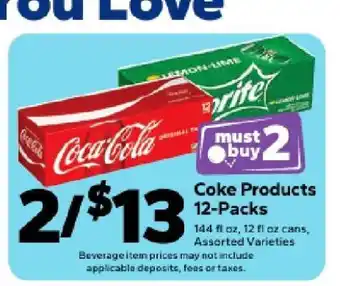 Save a Lot Coke Products 12-Packs offer