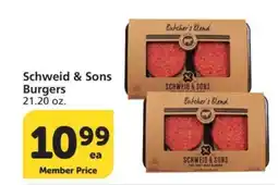 Albertsons Schweid & Sons Burgers - 21.20 oz offer